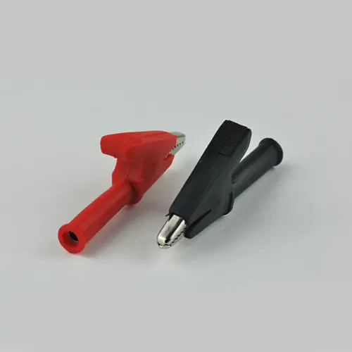 

NEW 5Set 1000V 30A Copper Alligator Test Clip with Sheath 4mm Jack 10mm Opening