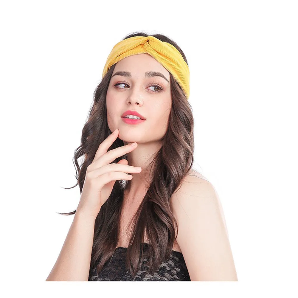Accesorio Para Cabeza de Moda,Rojo Vino Diademas de Punto Invierno para Mujer Turbantes para Pelo,Deporte El/ástico Turbante Anudado El/ástico Cintas Bandas