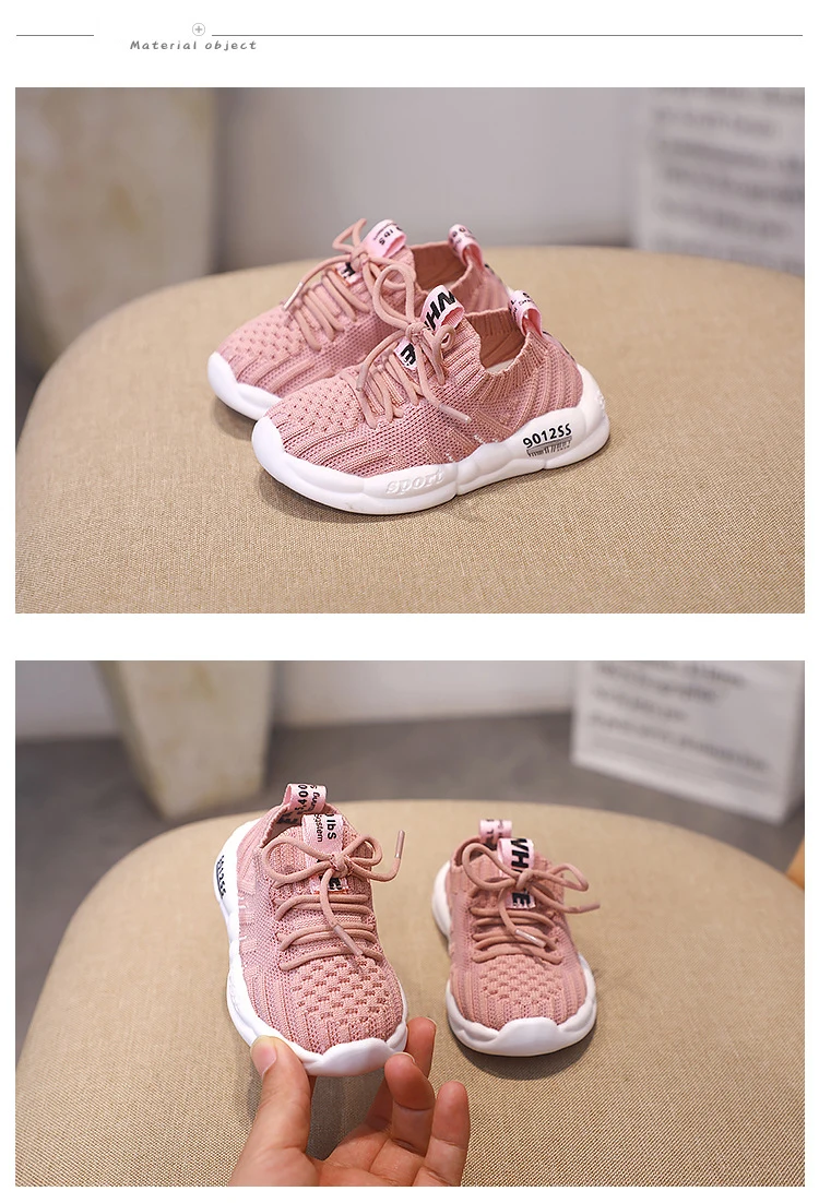 Autumn Toddler Mesh Casual Shoes Baby Girls Sport Sneakers Boys Slip On Shoes Children Mesh Chunky Sneakers Brand Trainer