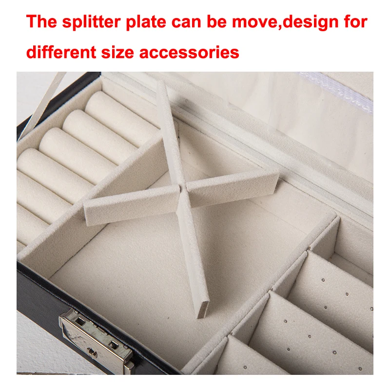 США портативная дорожная коробочка для украшений Органайзер кожаный ювелирный орнамент чехол для хранения