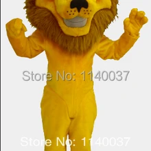 Талисман Желтый лев костюм талисмана Модный на заказ костюм аниме маскарадные костюмы маскот тема нарядное платье карнавальный костюм
