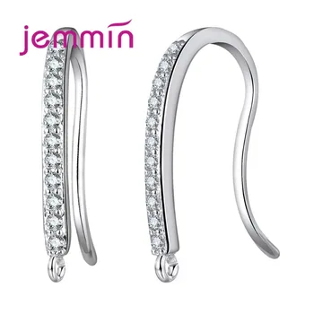 

Delicate Sparkly Rhinestone Hook Earrings for Women Jewelry Decoration 925 Sterling Silver Crystal Earrings Accessories