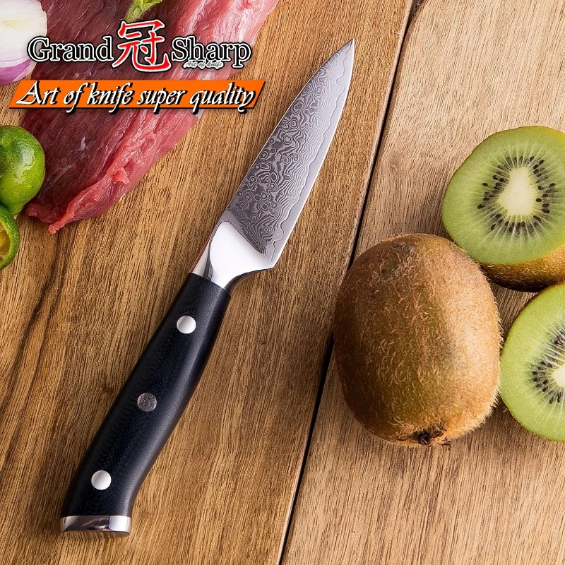 Grandsharp 2 шт. Дамасские наборы ножей шеф Повар мясник кухонные ножи японский