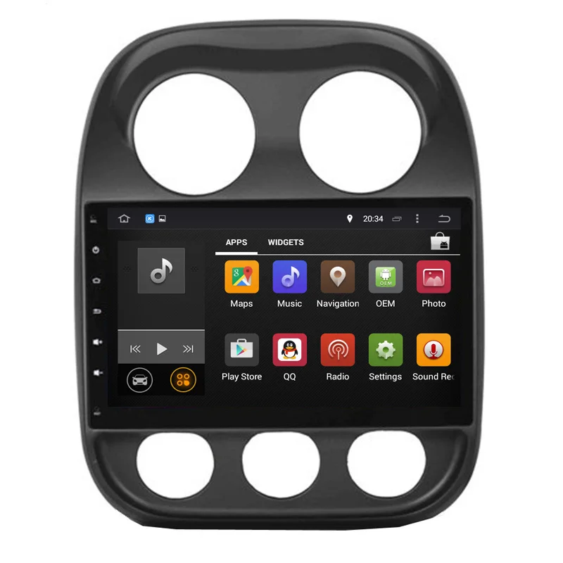 

10.1"Android 7.1 Quad Core Fit JEEP COMPASS / PATRIOT 2007 2008 2009 - 2013 2014 2015 2016 Car DVD Navigation GPS Radio 4Core+2G