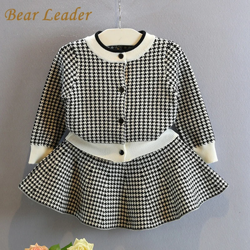 Bear Leader/комплекты для девочек коллекция 2021 года новые весенние розовые вязаные