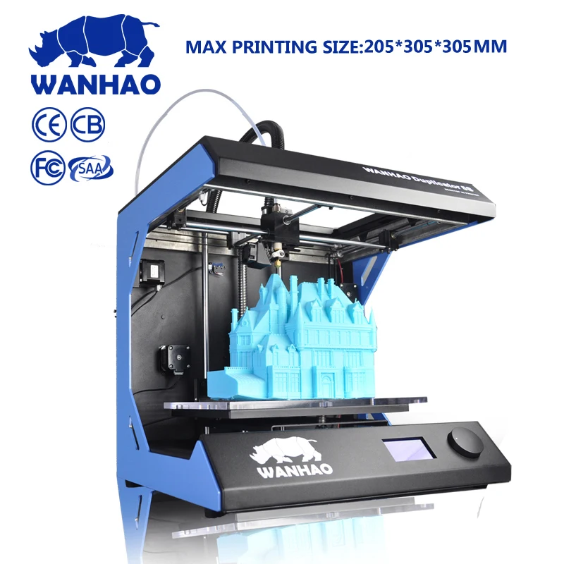 2018 китайский поставщик Wanhao D5S мини 3D цветной лазерный принтер машина комплект с PLA