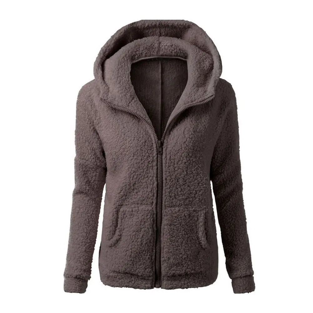 

Winter Women Thicken Fleece Fur Warm Winter Coat Hooded Parka Overcoat Jacket Outwear New Arrival