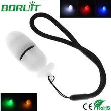 BORUiT 5 Color LED Lights Mini Torpedo Light Diving Underwater 150M Diver Hunting Fishing Portable Lantern Signal Lamp
