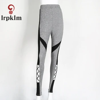 

2017 Women Tight Elastic Cotton Pants'Snine Minutes Splicing Fashionable Breathable Pants Autumn Trim Women' Pants DK21