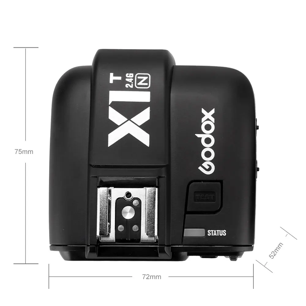 GODOX X1T-N ttl триггер стробоскопа 1/8000s HSS 32 Каналы 2,4G Беспроводной ЖК-дисплей трансмиттер триггер для вспышки для Nikon