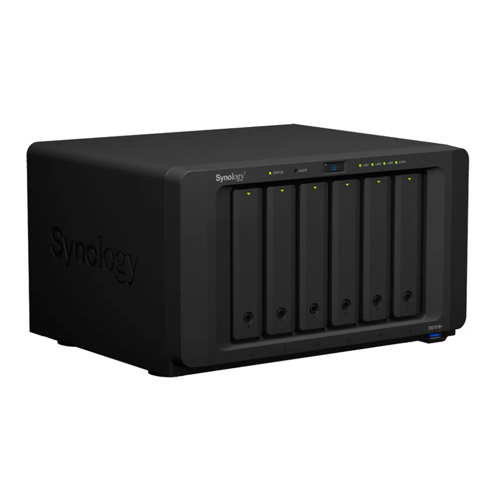 Synology Disk Station DS1618+ 6-bay бездисковой nas сервер nfs Сетевое хранилище Облачное хранилище, 3 года гарантии