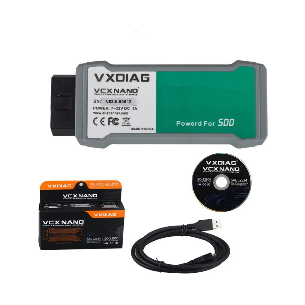 

VXDIAG VCX NANO for Land Rover and Jaguar Software SSD V141 for All Protocols VXDIAG VCX NANO 2IN1