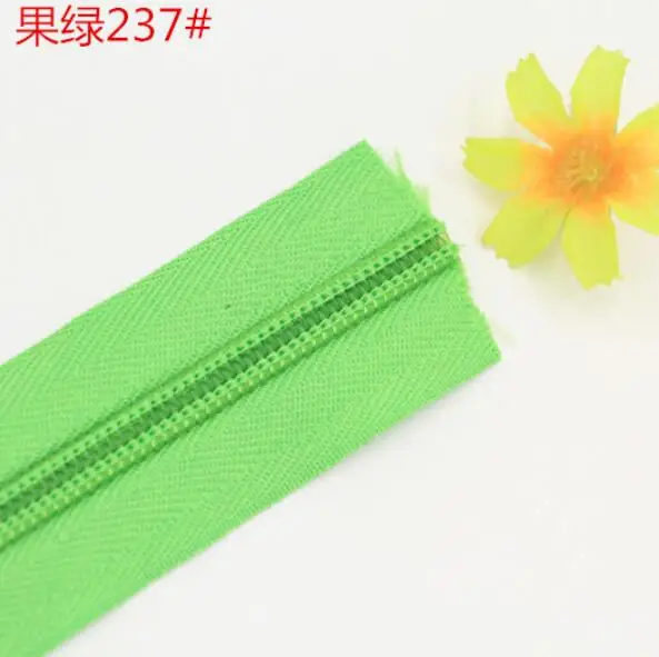 Durable Nylon Coil Zippers with Silver Sliders