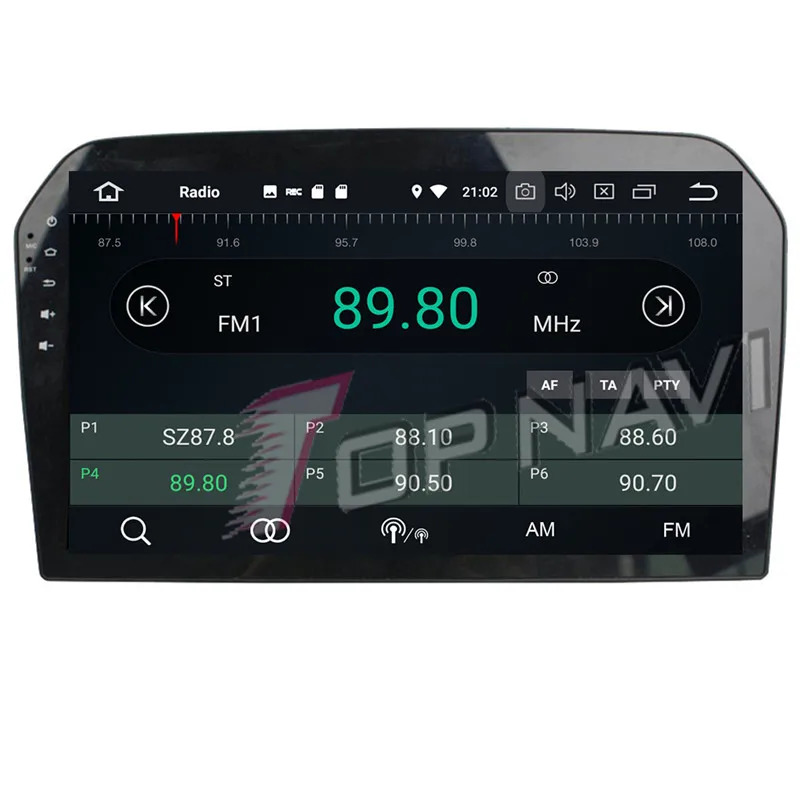 Автомобильный GPS навигатор TOPNAVI Восьмиядерный процессор Android 9 0 для VW Jetta 2012 2013 2014