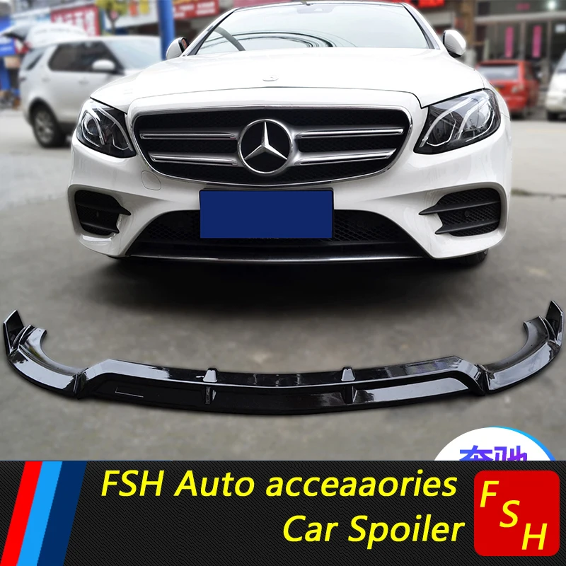 

For Mercedes-Benz W213 front Bumper Diffuser Bumpers Protector For Benz W213 E200 E300 front Body kit bumper Before lip spoiler