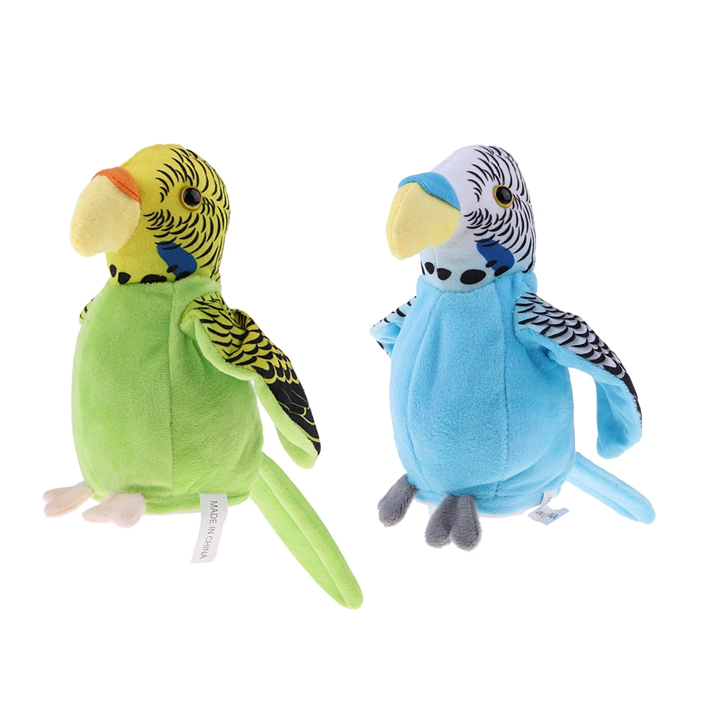 2 xwaving крылья попугай повторите говорить имитирует вы говорите пластиковая игрушка собака подарок