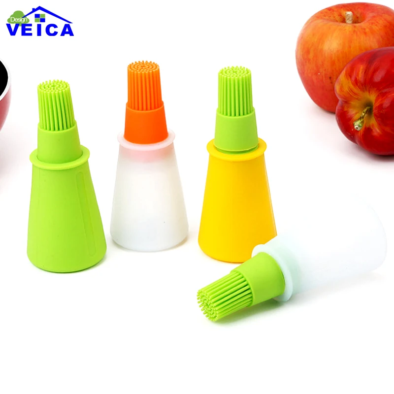 Veica 1 шт., Новое поступление, силиконовая масляная щетка для выпечки, щетка для выпечки барбекю, инструменты для приготовления барбекю, легко моется