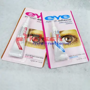 

by ems or dhl 200pcs Wholesale Excellent Waterproof False Eyelash Makeup Adhesive Eye Lash Glue Grip Clear Black Adhesive