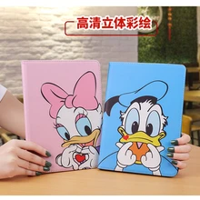 Модный мультяшный чехол для Apple ipad mini 2/3/4 Air 2 ipad 5 6 ipad Pro 9,7 дюйма Микки Минни Фолд Hoder функция Superm Capa
