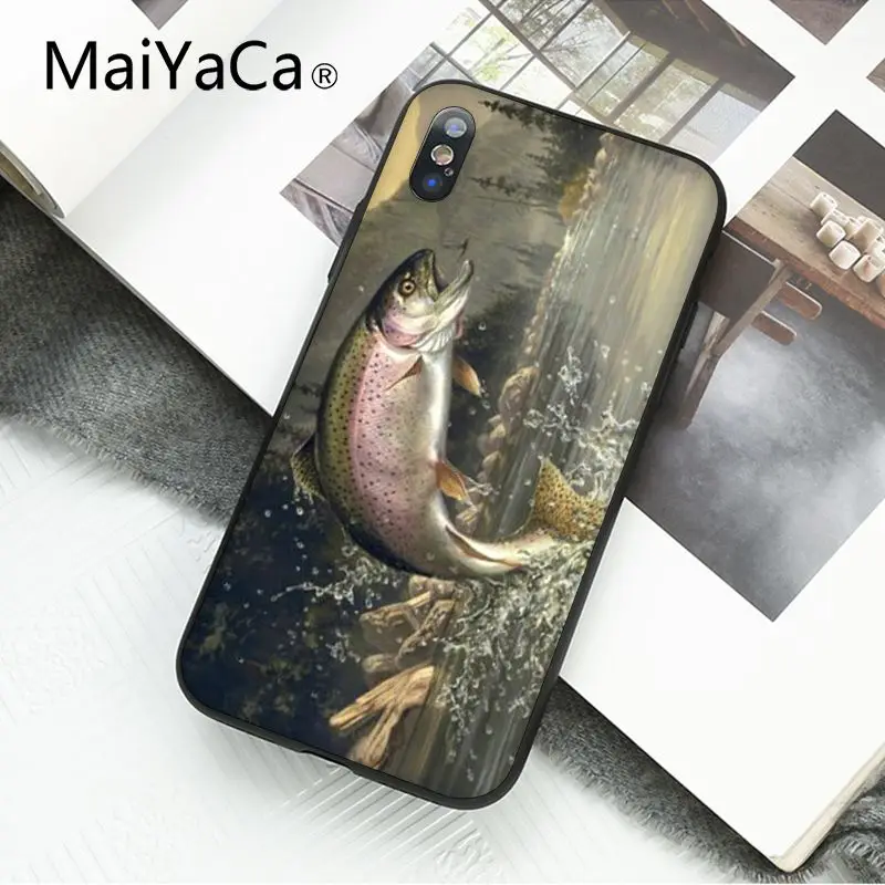 MaiYaCa охотничий рыболовный художественный чехол для телефона для iphone 11 Pro 11Pro Max 8 7 6 6S Plus X XS MAX 5 5S SE XR - Цвет: A8