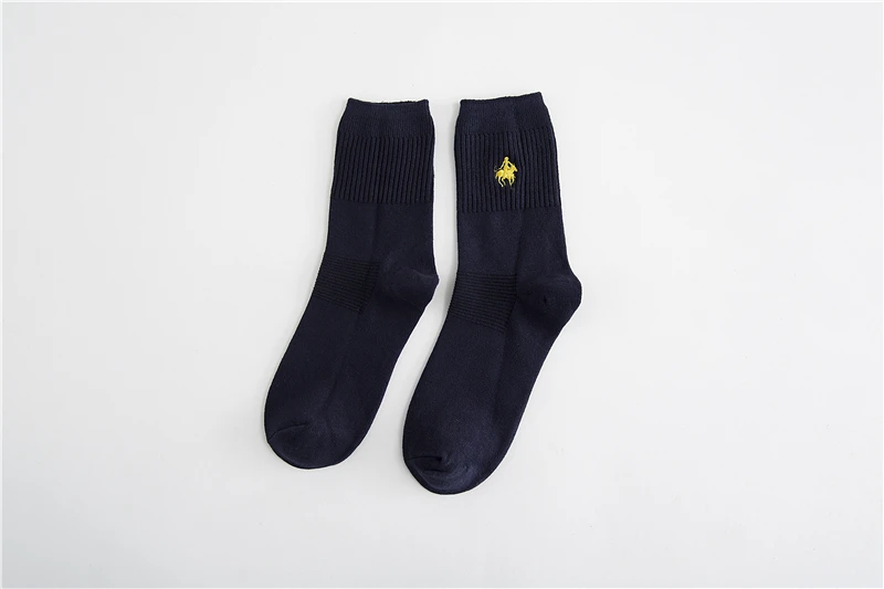 Pier Polo Calcetines Hombre Модные мужские Calcetines однотонные шелковые носки хлопковые носки дезодорант Sokken разноцветные смешные мужские носки