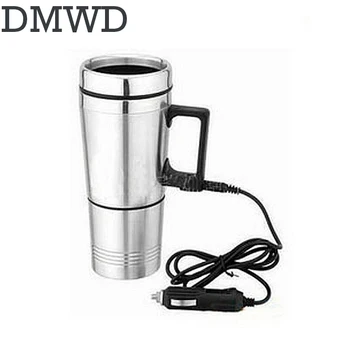 

DMWD Auto Electric kettle Bottle Portable Hot Water Heater Car Heating Cup Travel Teapot Stainless Steel Coffee Tea Mug 12V 24V