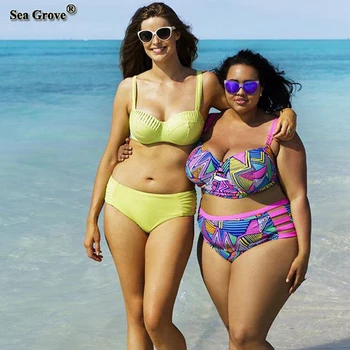 

Bikinis Women Swimsuit Push Up Swimwear Women 2017 Sexy Print Brazilian Bikini Set Suit Swim Wear Lagre Size 3XL/4XL/5XL