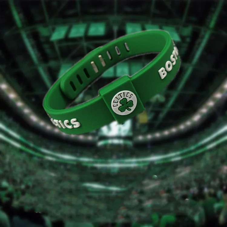 

Fashion basketball team sports adjustable bracelet silicone adjustable wristband fans decorated with hot sale