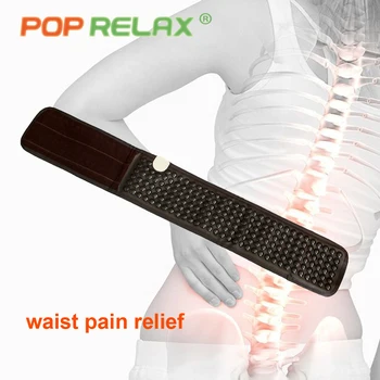 

POP RELAX health tourmaline waist belt far infrared thermal electric heated physiotherapy germanium stone waist massage mat belt