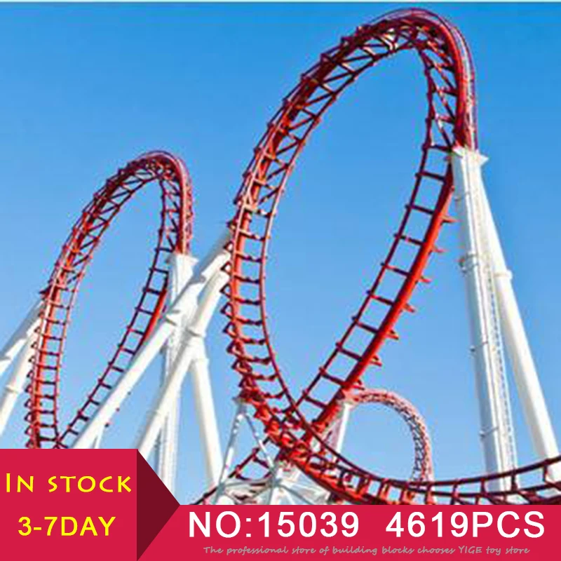 

LEPIN 16009 Roller Coaster Set 4619Pcs compatible LegoINGlys 10261 Building Blocks toys