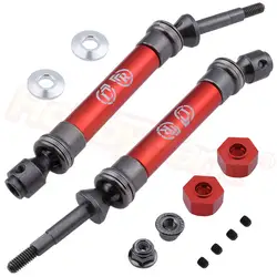 2 сверхмощный ПК из металла сталь сзади Driveshaft CVD Замена 6852R 6852X для RC Traxxas 1/10 Stampede 4x4 VXL Monster Truck