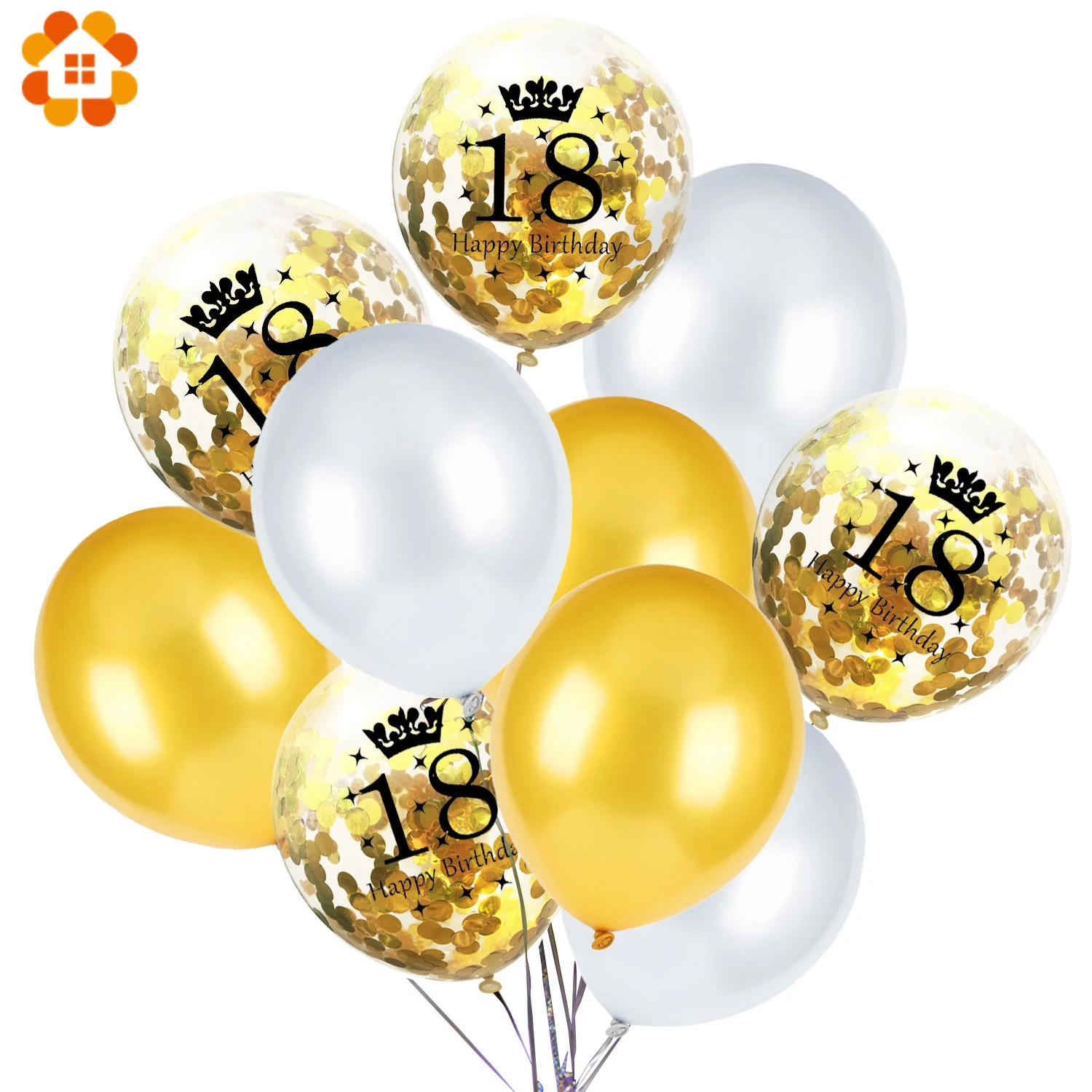 10 шт 12 дюймов с днем рождения воздушные шары конфетти 18/30/40/50 надувной шар День