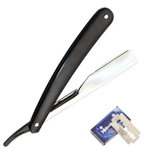 Мужская бритва для удаления волос, винтажный ручной нож для бритья лица с медведем, прямые бритвы, безопасная бритва для бровей, парикмахерский инструмент для волос