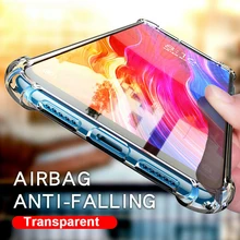 Luxury Clear Back Cover For iphone 7 7 pro Shockproof Transparent Soft TPU Silicone Case Cover for OnePlus 3/3T/5/5T/6 Fundas