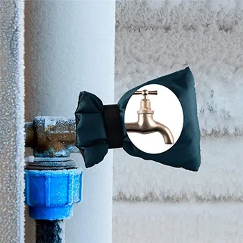 

2Pcs Army Green Faucet Cover Faucet Freeze Protection For Outdoor Faucet Socks Gray Faucet Accessories Musluk Aksesuar 40JUN14