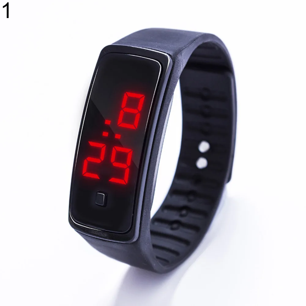 Цифровые наручные часы водонепроницаемые спортивные Spor Saat Horloge силиконовый