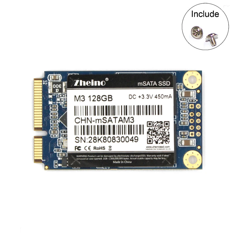 Vente Zheino mSATA SSD M3 128 gb Disques Durs SSD SATAIII SSD Promotion Pour Ordinateur Portable De Bureau