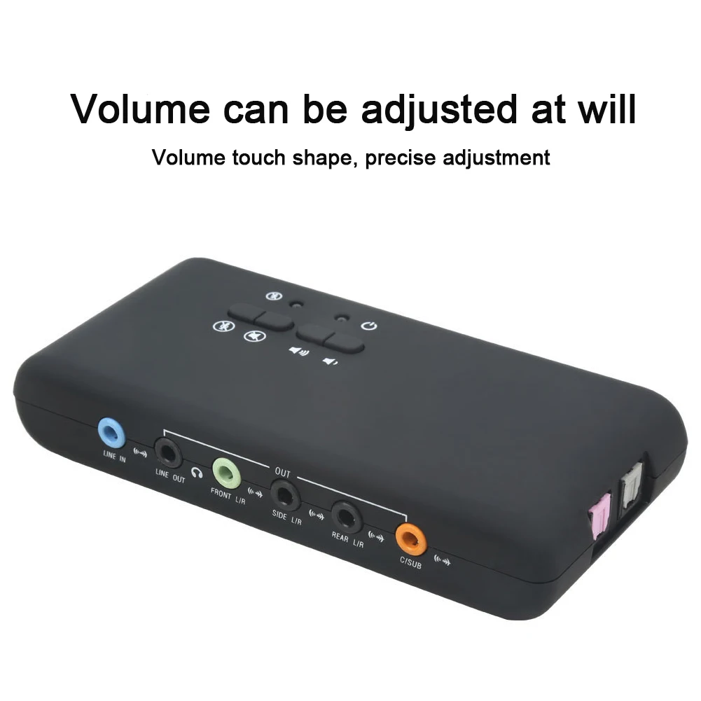 3D Playback Recording External Stereo Sound Card 7.1 Channel Interface
