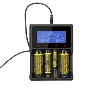 

XTAR VC4 charger Universal LCD Screen Display USB Ni-MH/Ni-CD Li-ion Battery 14500/16340/18650/22650/26650/32650 Battery Charger