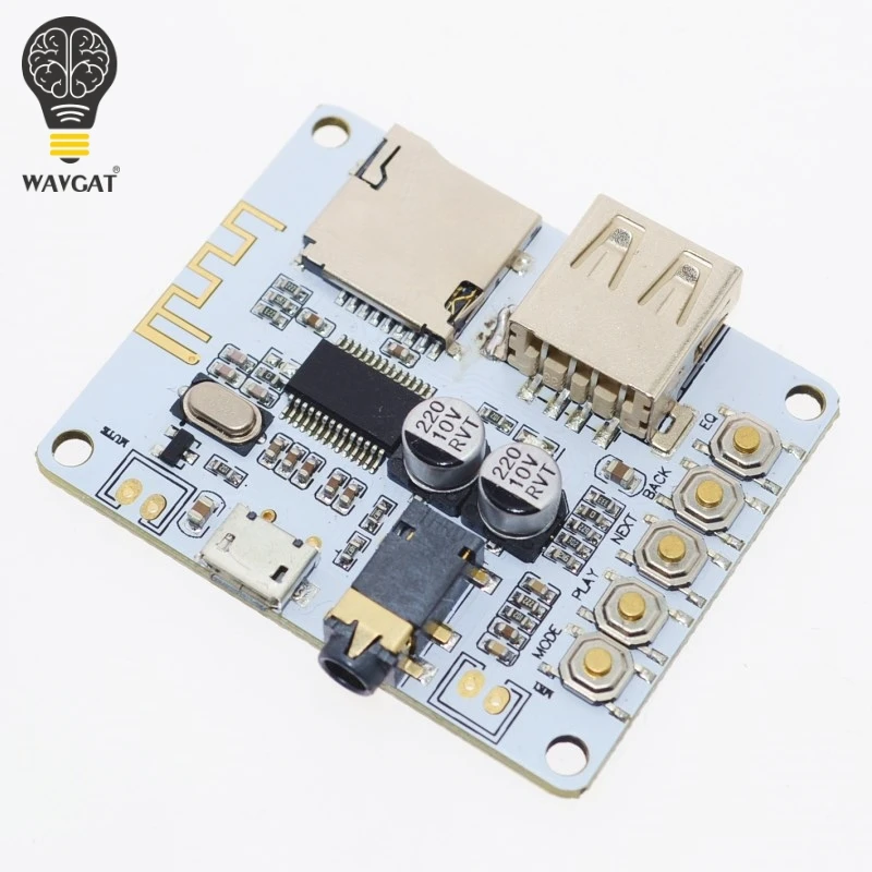 WAVGAT 4,0 Bluetooth MP3 декодирующая плата модуль DIY USB/SD/MMC APE FLAC WAV DAE декодер Запись MP3 плеер AUX FM папки переключатель