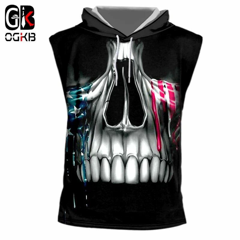 Camiseta Con Capucha Sin Mangas ORANDESIGNE Para Hombre – Tops Deportivos Para Gimnasio, Running Y Fitness