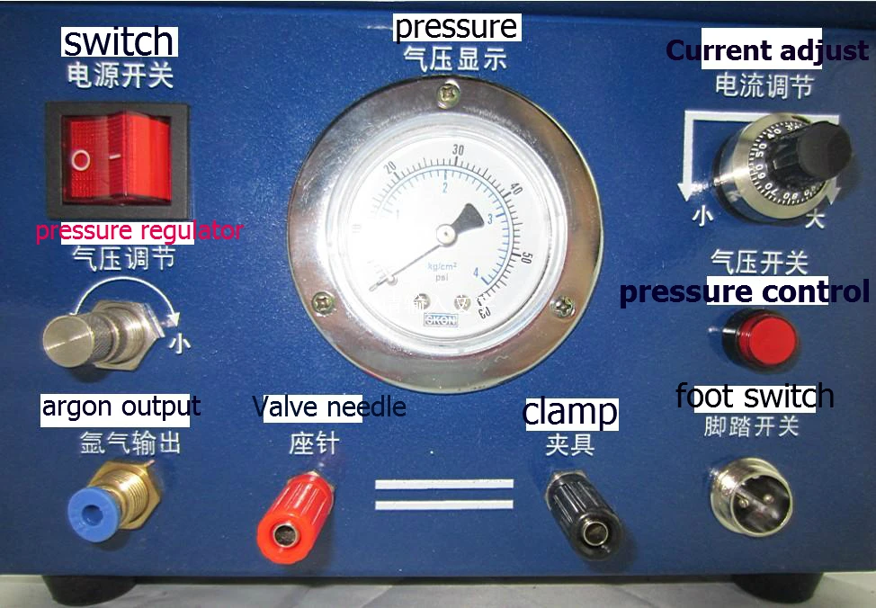 

110V gold silver metal Electric & Argon Gas Welding Machine, Pulse Spark Welder for Jewelry,copper argon welding machine