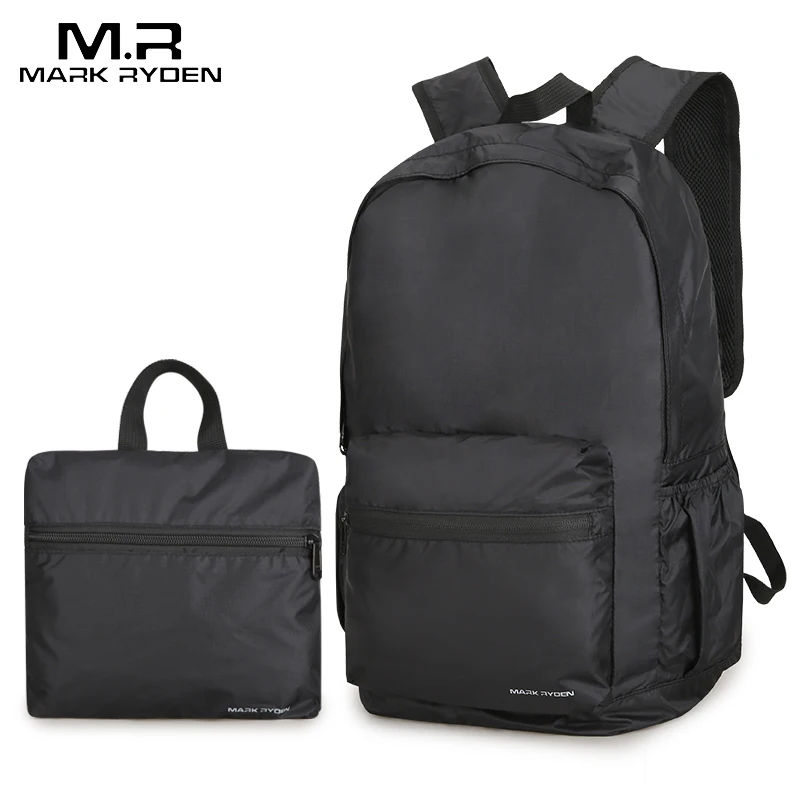 Mark Ryden Folding Backpack Men 14 Inch Nylon Men Backpack Lightweight Bag Water Repllent Travel Storage Bags