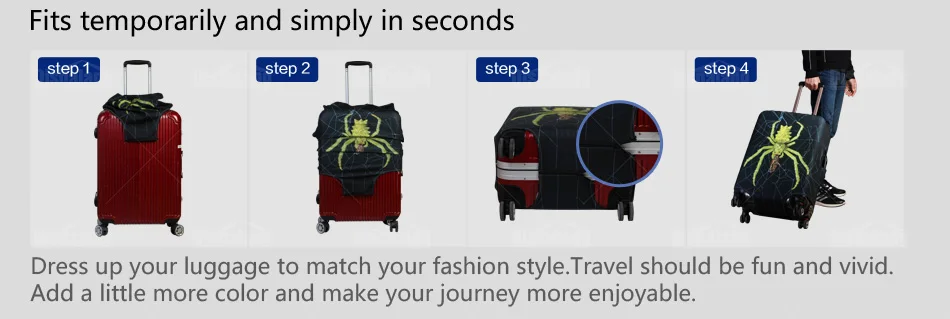 Эластичный Цветочный чемодан чехол для путешествий спандекс защита багажа чехол для женщин цветок водостойкий чемодан защитный чехол