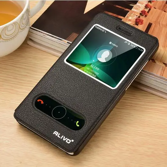 

Honor 4C pc holder cover case for Huawei Honor 4C leather phone case ultra thin view window flip cover