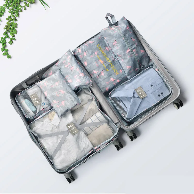TLDGAGAS унисекс портативное хранение для путешествий 7 комплектов сумки одежда упаковка для обуви органайзеры косметичка аксессуары для багажа - Цвет: D