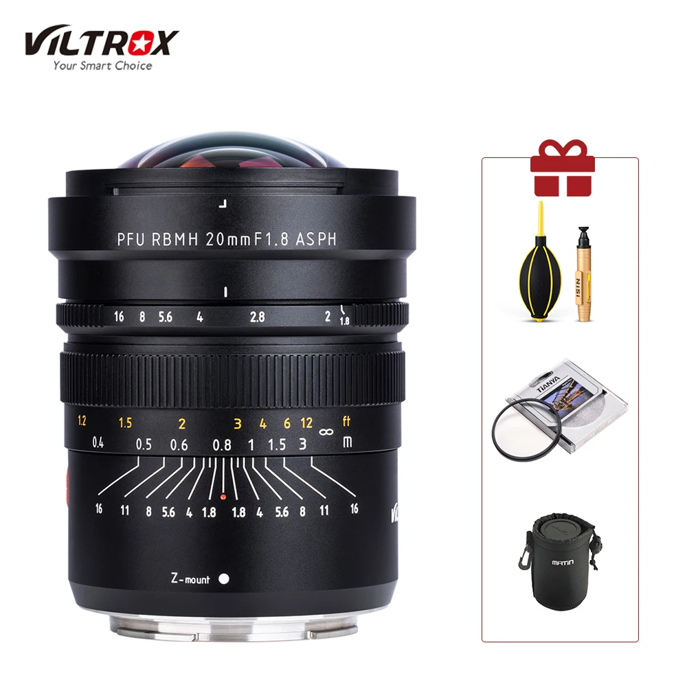 

Viltrox 20mm F1.8 Full Frame Lens Wide Angle Prime Lens Manual focus Large aperture Len for Nikon Z mount Camera Z6 Z7