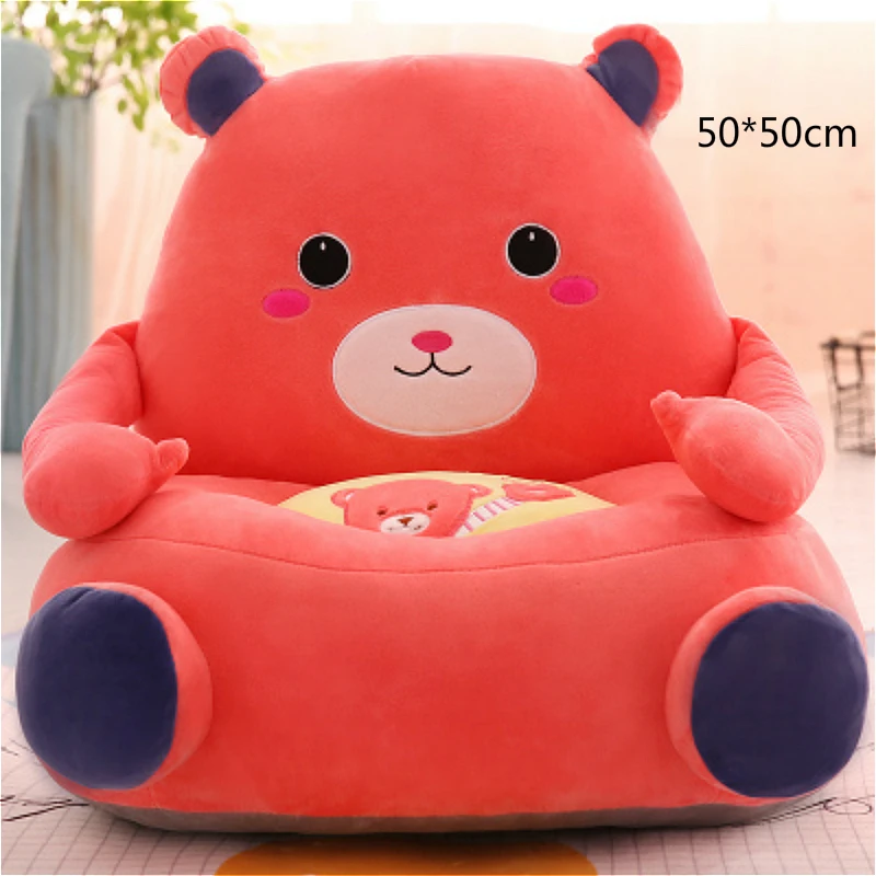 Velvet Surface Kids Cartoon Sofa Household Small Tatami Mat Children Plush Toys Washable Kindergarten Children Lazy Sofa Chair - Цвет: A8