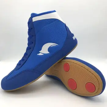 

Professional women Men Boxing boots Wrestling Shoes gear Combat Sneakers gym equipment training fighting boots Plus Size 36-46