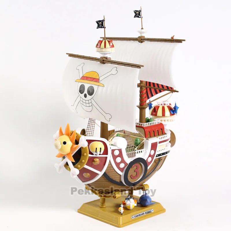 Одна штука тысяча Солнечный Луффи модель пиратского корабля лодка ПВХ фигурка коллекционная игрушка модель кукла для детей подарок